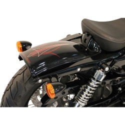 Bobber Rear Fenders for Sportster Models Black Ready To Paint