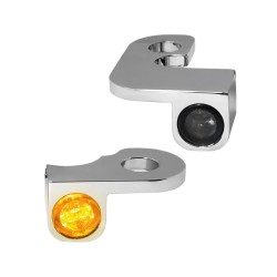 NANO Series LED Turn Signals Chrome Smoke LED