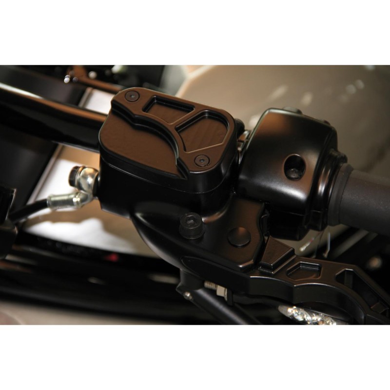Custom Front Brake- and Clutch Master Cylinder Cover Set Black