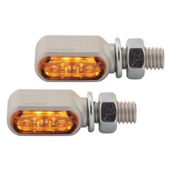Little Bronx LED Turn Signal Silver Tinted LED