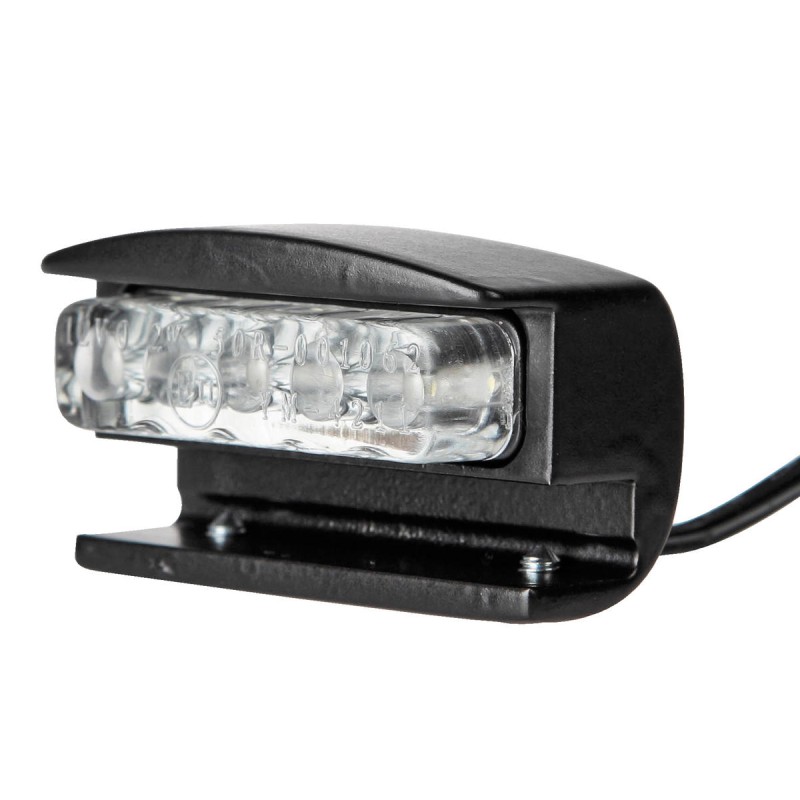 LED License Plate Light Black