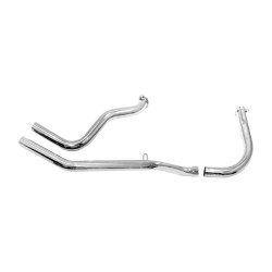 Upsweep Shovel 66-69 Rigid Frames Headers Chrome 1,75"