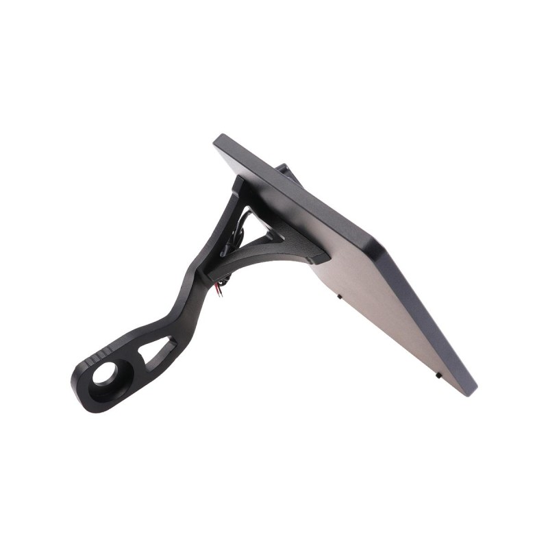 Slide-In Frame Side Mount License Plate Holder Austria 210 x 170 mm Black Powder Coated