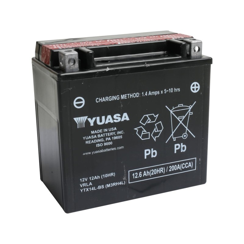 Maintance Free YTX14L-BS Batterie Dry Battery with Acid Pack AGM 200 A 12.6 Ah