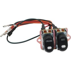 CCE, Rocker Switch Kit, Fairing- Handle Bar, Cruise/Acc, Black Rocker Switch Kit