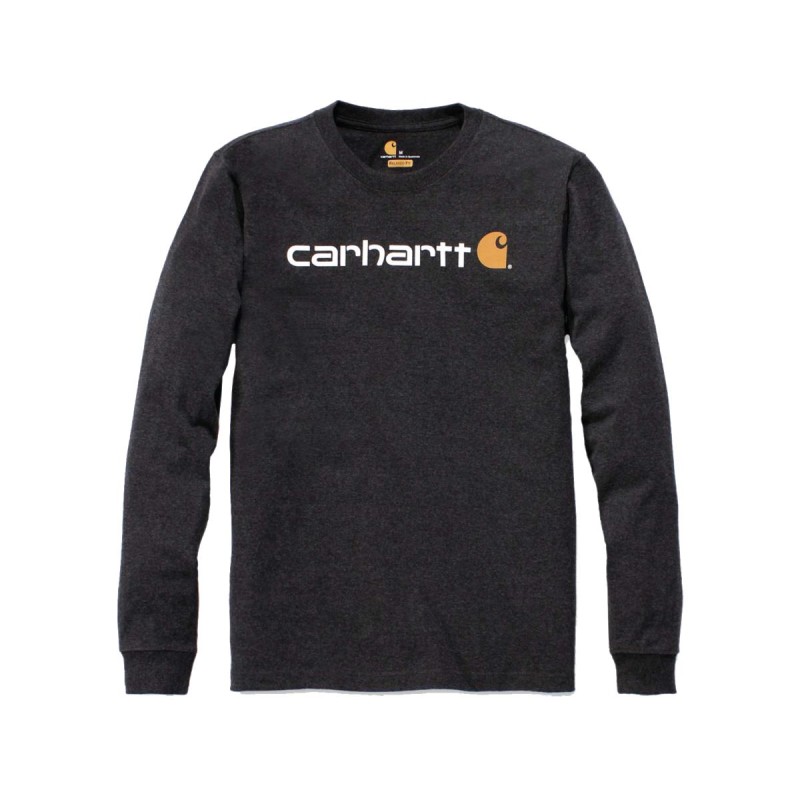 Relaxed Fit Heavyweight Long Sleeve Logo Graphic Shirt