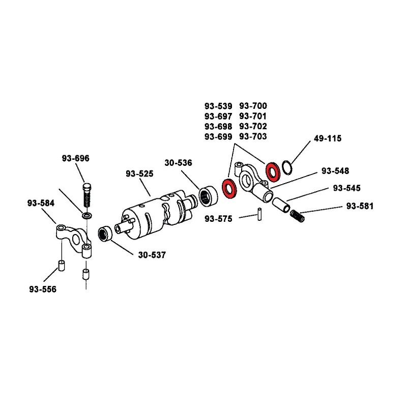 THRUST WASHER .020 SHIFTCAM Shiftcam Thrust Washer