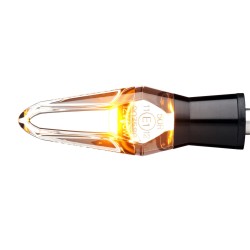 mo.blaze ice LED Turn Signal Black Anodized Clear LED