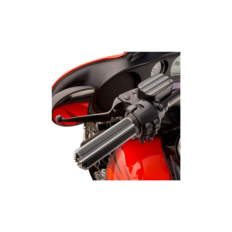 10-Gauge Grips Chrome 1" Throttle Cables