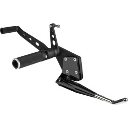 Forward controls 'Base Rubber' black Softail Evo Forward Control Kit for Softail Kit includes side stand