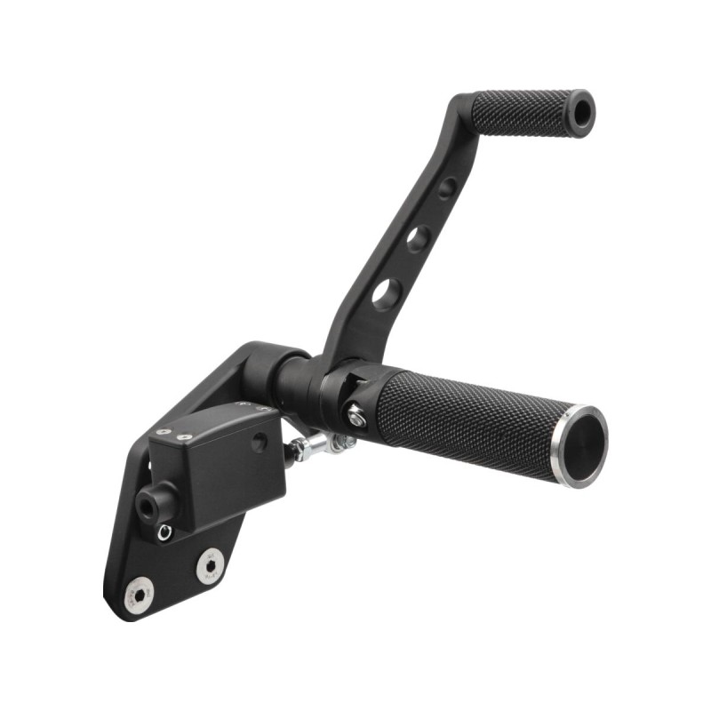 Forward controls 'Base Rubber' black Softail Evo Forward Control Kit for Softail Kit includes side stand