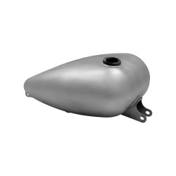 3 Gallon Axed Harley Style Custom Gas Tank With single gas cap and with a 22mm threaded fuel bung on the left side.