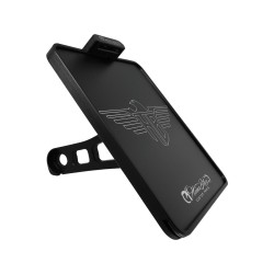 Side Mount License Plate Kit German specification 180x200mm Black Anodized