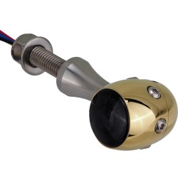 Retro LED Turn Signal/Taillight/Brake Light V2A Polished stem Brass Polished Brass Polished Smoke