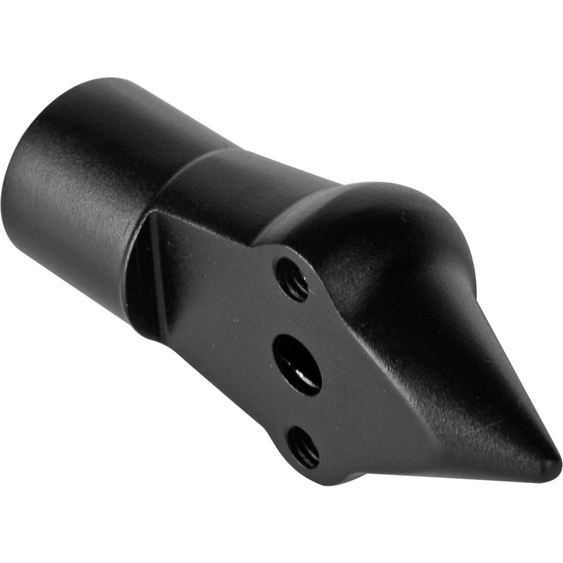 Down and Inside License Plate Turn Signal Bracket Flat Black