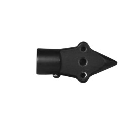 Down and Inside License Plate Turn Signal Bracket Flat Black