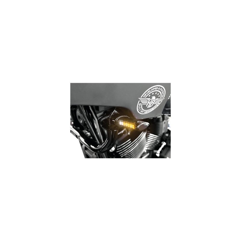 Classic ST Series LED Turn Signal/Position Light Anodized Black Smoke LED