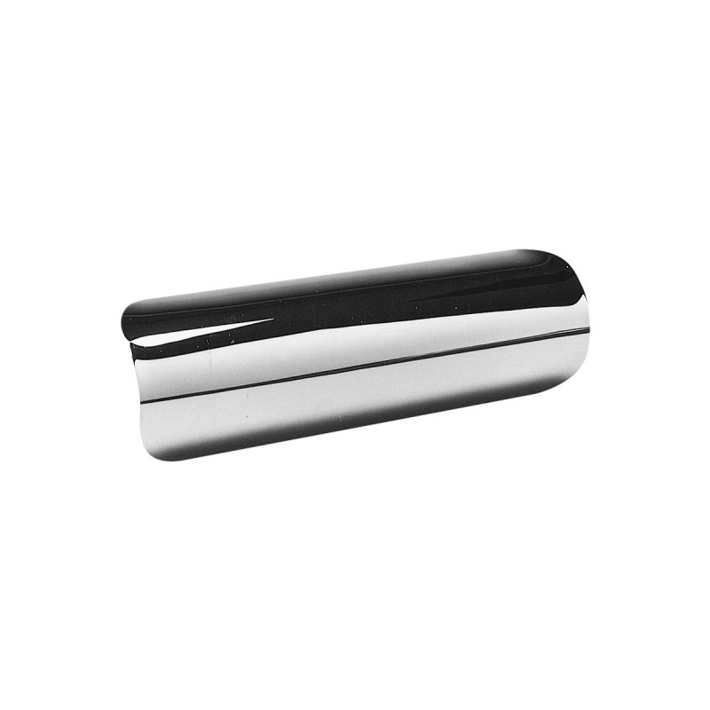 Straight Universal Heat Shield Smooth Chrome 1,75"