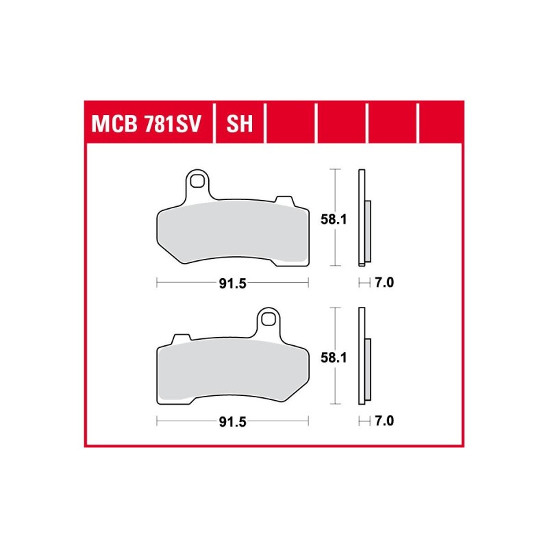 Sinter Street Replacement Brake Pads Sinter Rear