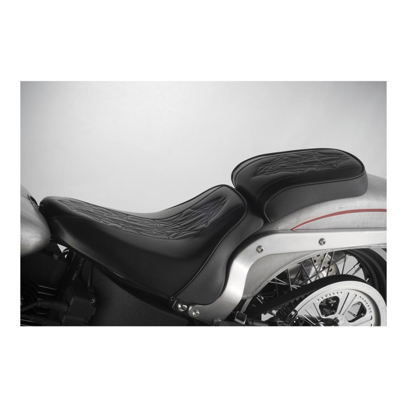 Hot Rod Series Ol' 32 Diamond Pillion Pad Black Vinyl