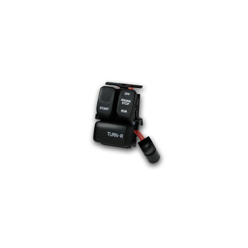 96-up Ergonomic Handlebar Switch Kit Right Side, Black Switches