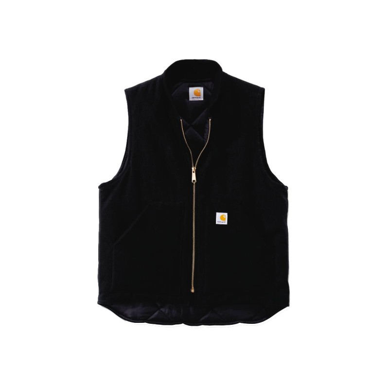 Relaxed Fit Firm Duck Insulated Rib Collar Vest