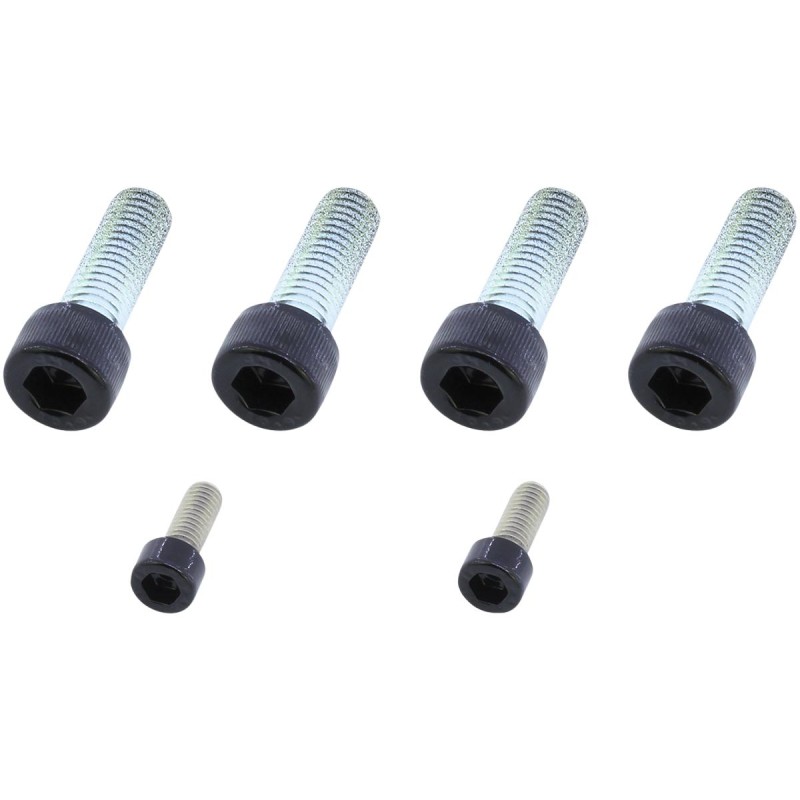 Footrest Screw Kits Gloss Black Powder Coated