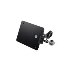 Sidemount License Plate Bracket Kit Switzerland 180 x 140 mm Black Powder Coated