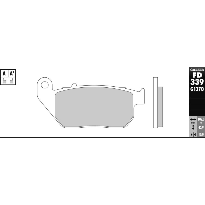 Sintered G1370/G1371 Brake Pad