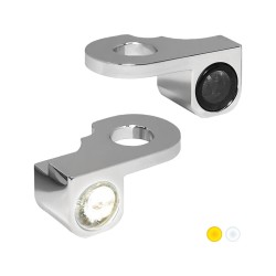 NANO Series LED Turn Signals/Position Light Chrome Smoke LED