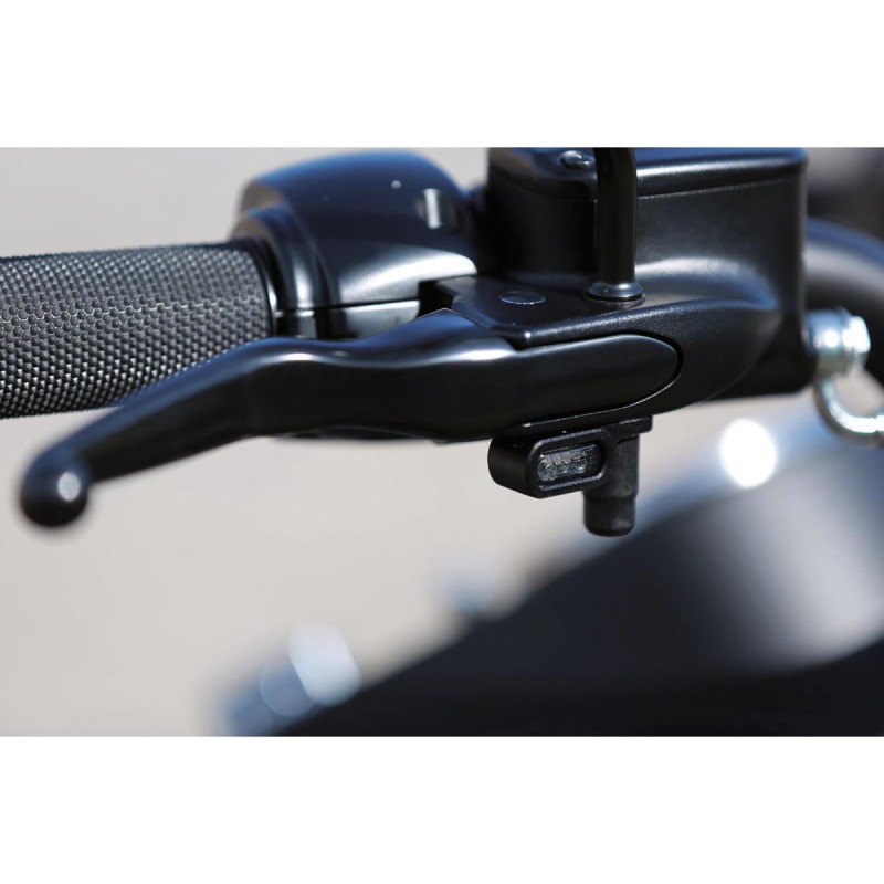 Stripe LED Blinker Black Powder Coated Light Smoke LED