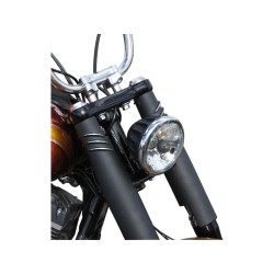 Bombshell Forktube Cover Black Cut Satin