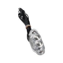 Deluxe Switch Housing Dual button Chrome Satin