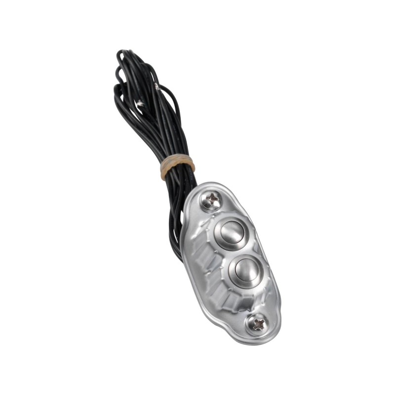 Deluxe Switch Housing Dual button Chrome Satin