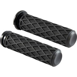 Diamond Grips Black 1" Throttle Cables