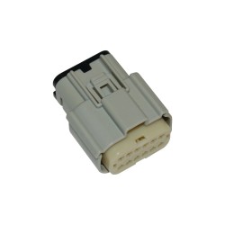 12-Position Molex MX-150 Series Male Connector Gray