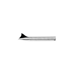18" Straight Fishtail Muffler Chrome 1,75"