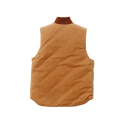 Relaxed Fit Firm Duck Insulated Rib Collar Vest