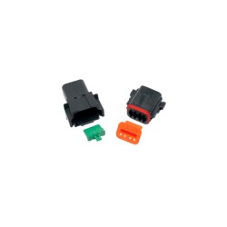 8 Wire Female Connector Housing Black
