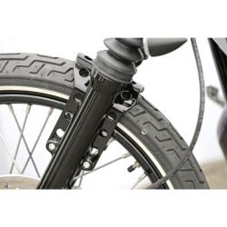 Fork Brace With OEM Wheel Gloss Black Powder Coated