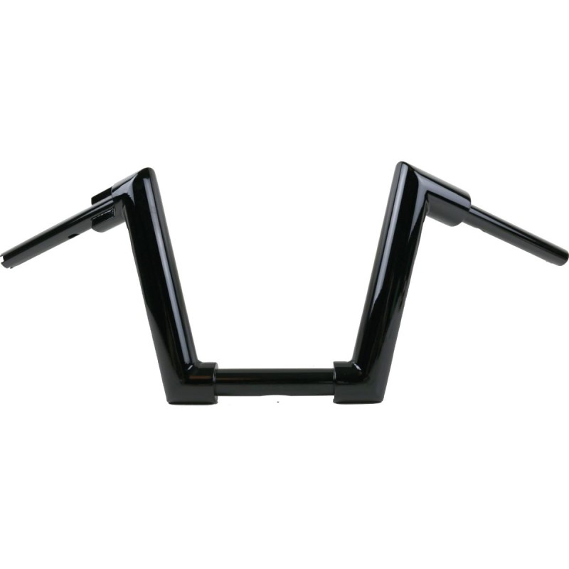 2" Str8UP Softail Handlebars Medium (280mm), Width Lower Tube 300 mm Black Powder Coated Cable Clutch Throttle By Wire