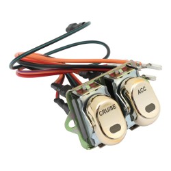 CCE, Rocker Switch Kit, Fairing- Handle Bar, Cruise/Acc, Gold Rocker Switch Kit