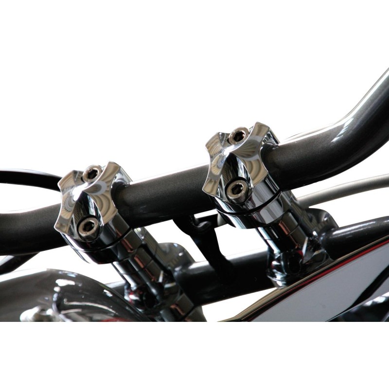 Spock Risers Chrome 1"