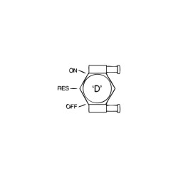 FUEL VLVE DUAL OUTLET W/RESERV