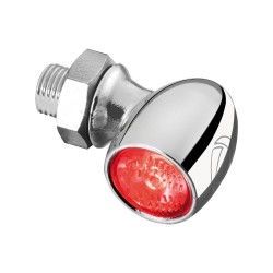 Atto® RB LED Taillight Vertical mount, Clear Lens Chrome Clear LED