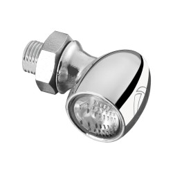 Atto® RB LED Taillight Vertical mount, Clear Lens Chrome Clear LED