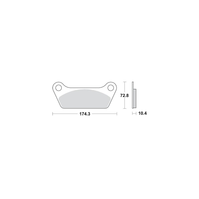 Organic Replacement Brake Pads