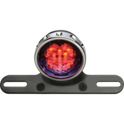 Retro Drilled LED Rücklicht without Bracket Chrome Aluminium Black Clear LED