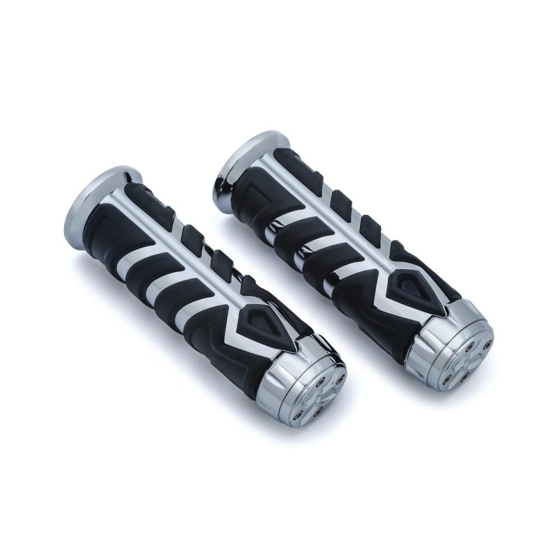 Spear Grips Chrome 7/8" Throttle By Wire Throttle Cables