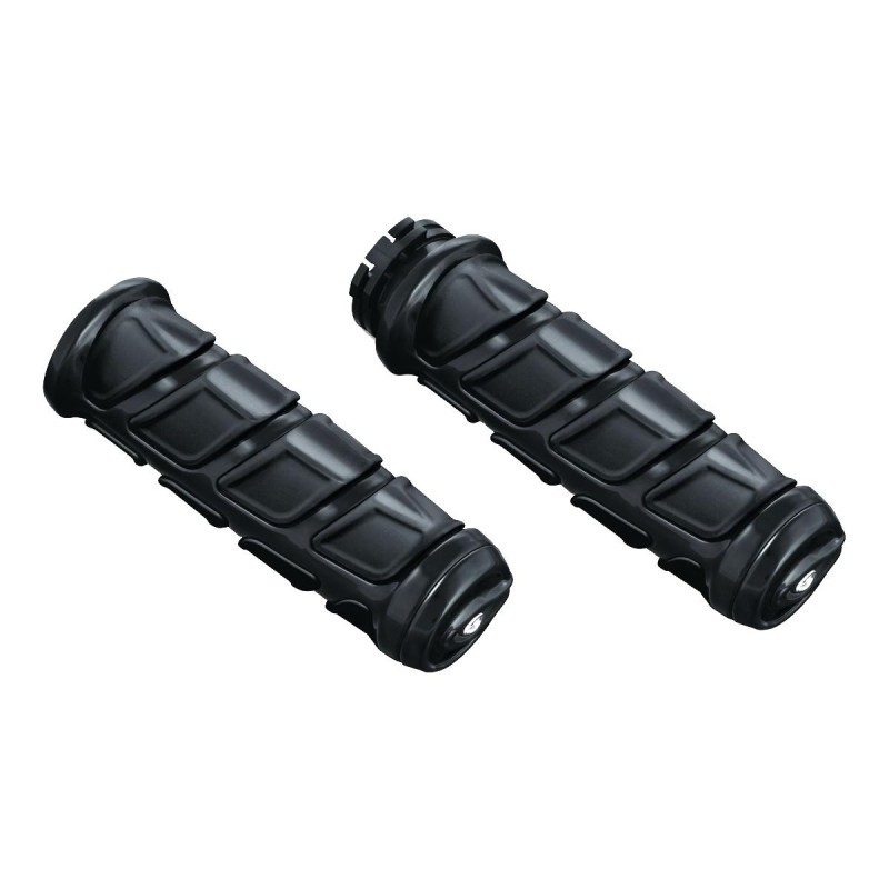 Kinetic Grips Gloss Black 1" Throttle Cables